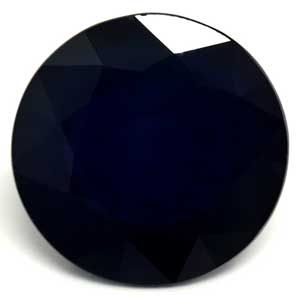 Szafir 3,78 ct, niebieski, szlif okrągły
