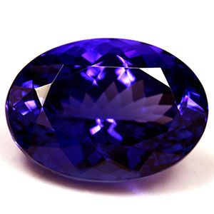 Tanzanit 20,24 ct, niebieski, szlif owalny