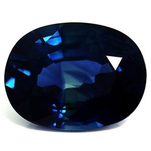 Szafir 1,68 ct, niebieski, szlif owalny