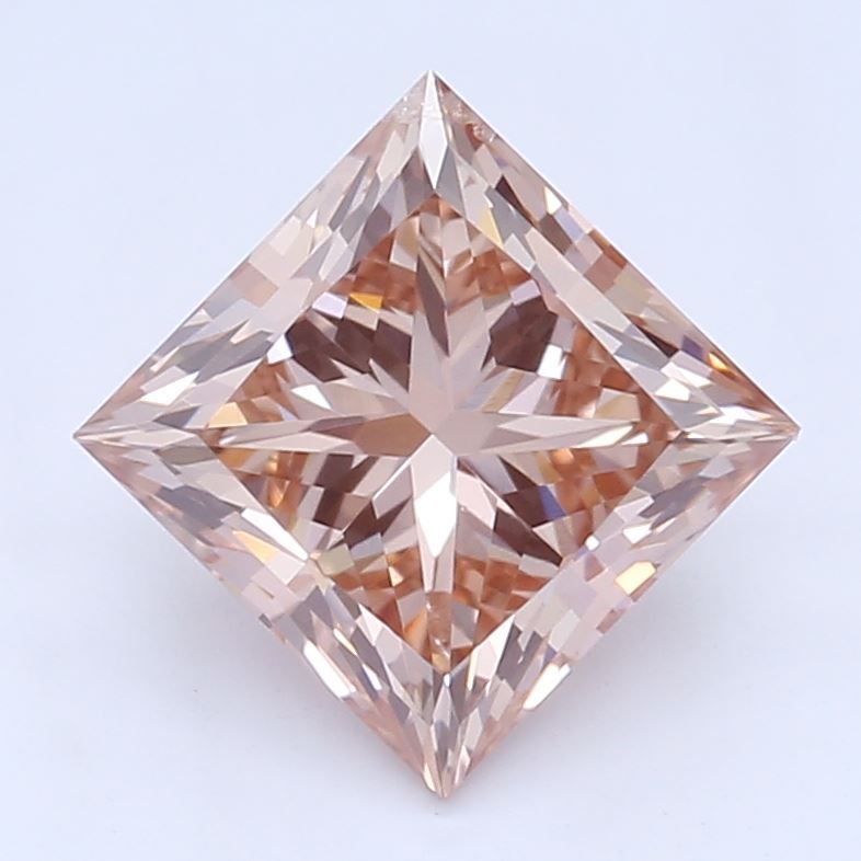 0.94 CT Fancy Brownish Orangey Pink PRINCESS