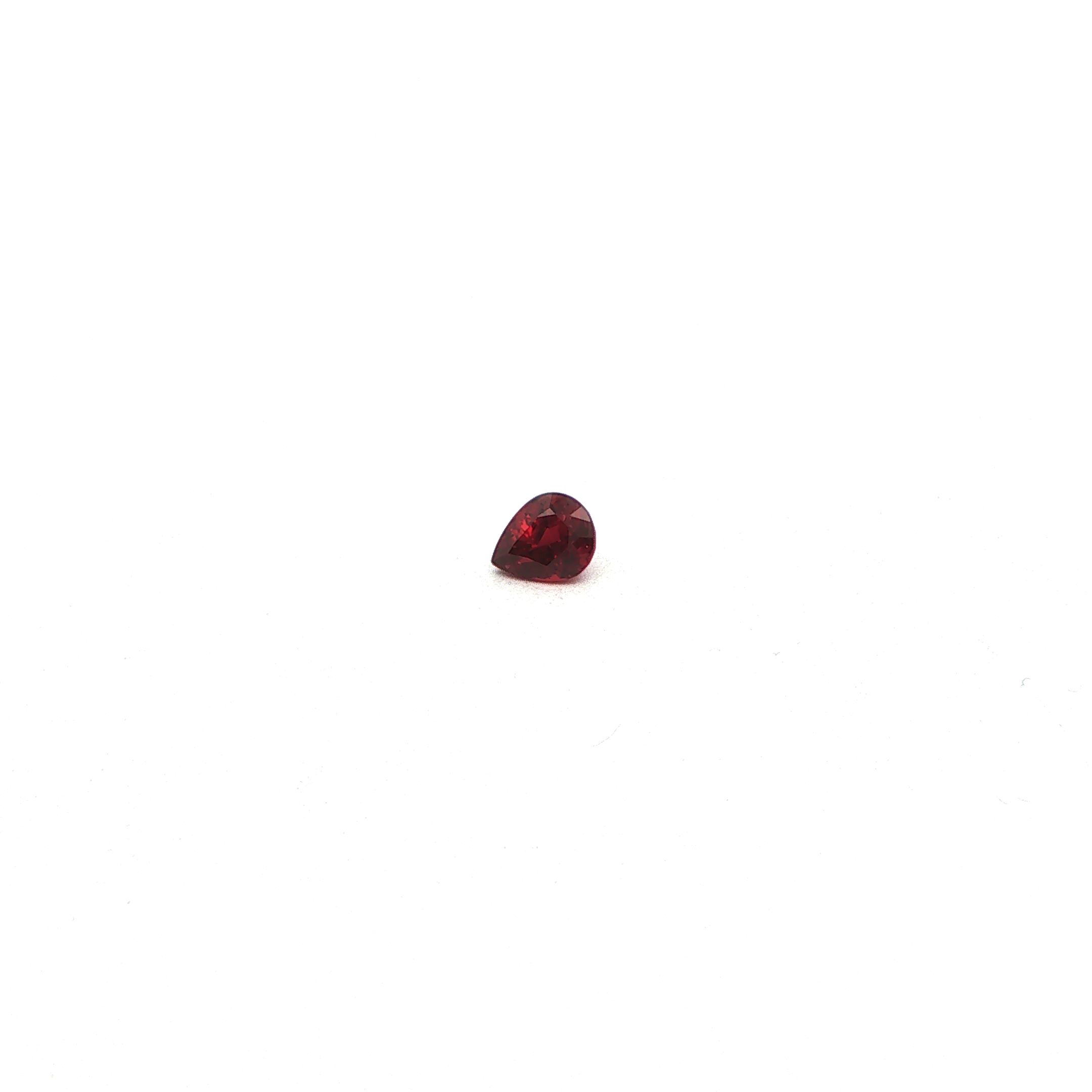 0.47 ct Pear ruby