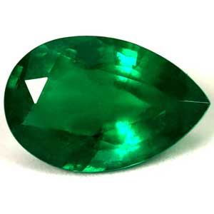 Szmaragd 2,07 ct, zielony, szlif gruszka