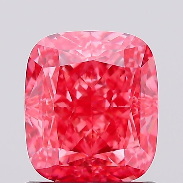 1.31 CT Fancy Vivid Pink CUSHION MODIFIED