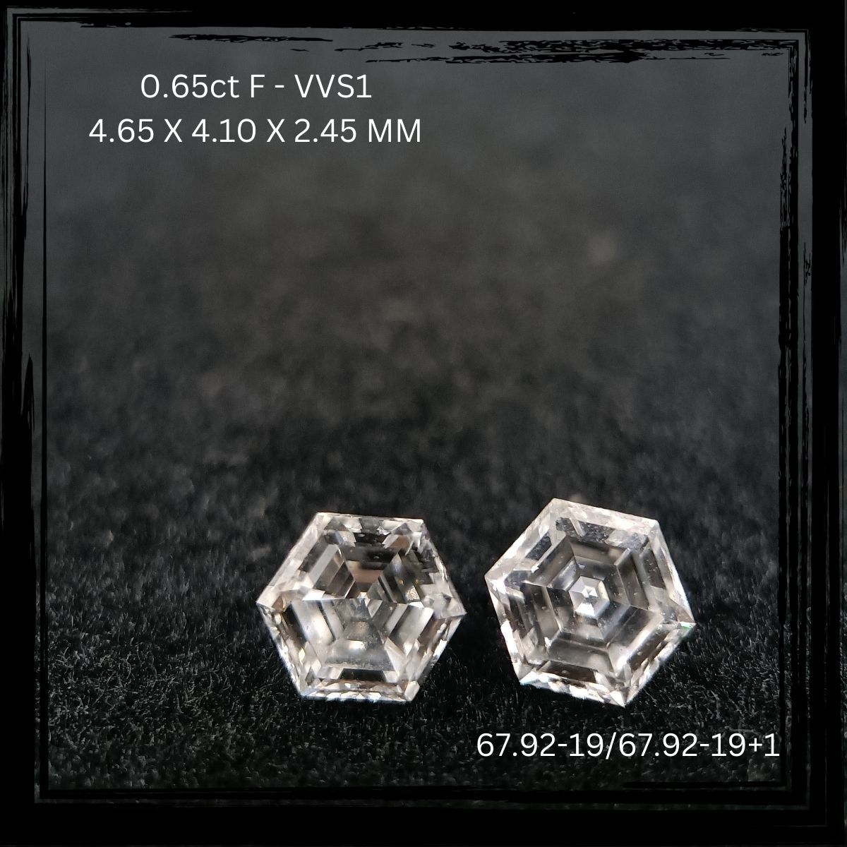 Prírodný diamant hexagonal,...