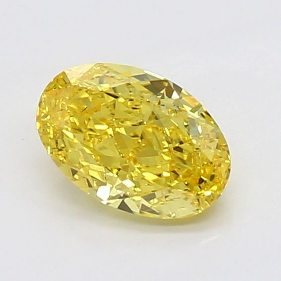 0.42 CT Fancy Vivid Yellow OVAL