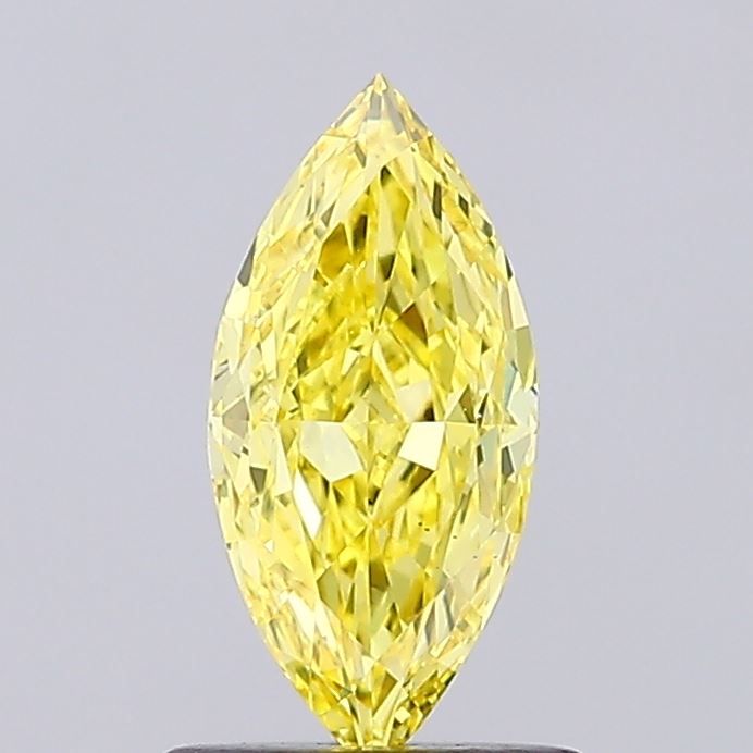 0.87 CT Fancy Yellow MARQUISE