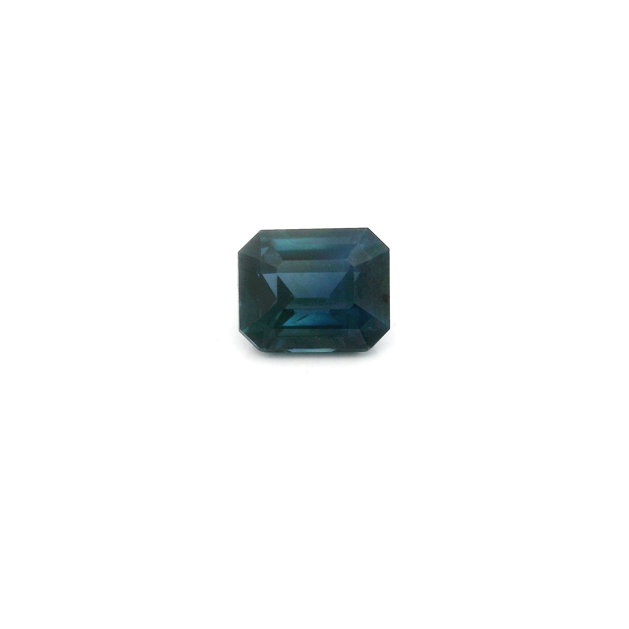 Szafir 1,01 ct, niebieski, szlif ośmiokątny