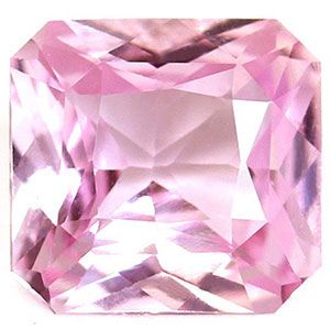 Szafir 1,12 ct, różowy, szlif szmaragdowy