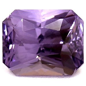 Szafir 1,63 ct, purpurowy, szlif szmaragdowy