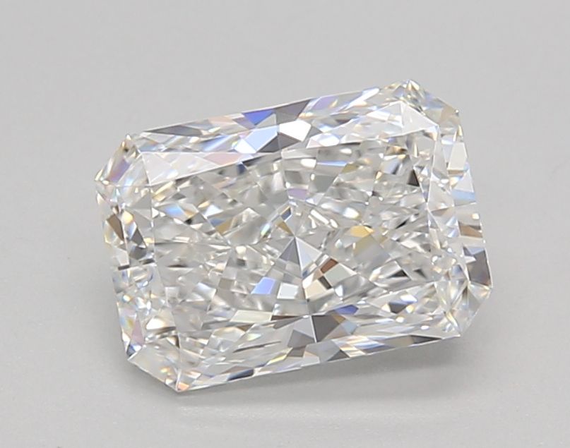 1.51-carat radiant diamond with E color, null cut, and VVS2 clarity.