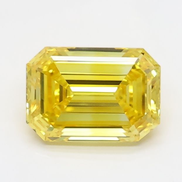 0.74 CT Fancy Vivid Yellow EMERALD