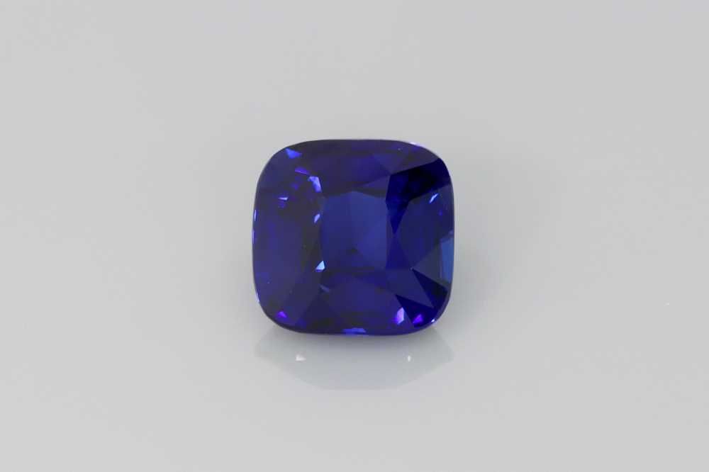 Szafir 1,29 ct, niebieski, szlif cushion