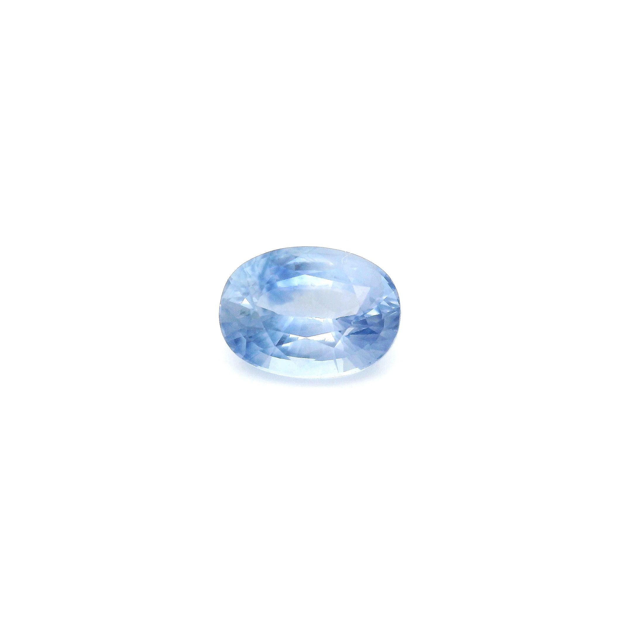 Szafir 1,29 ct, niebieski, szlif owalny