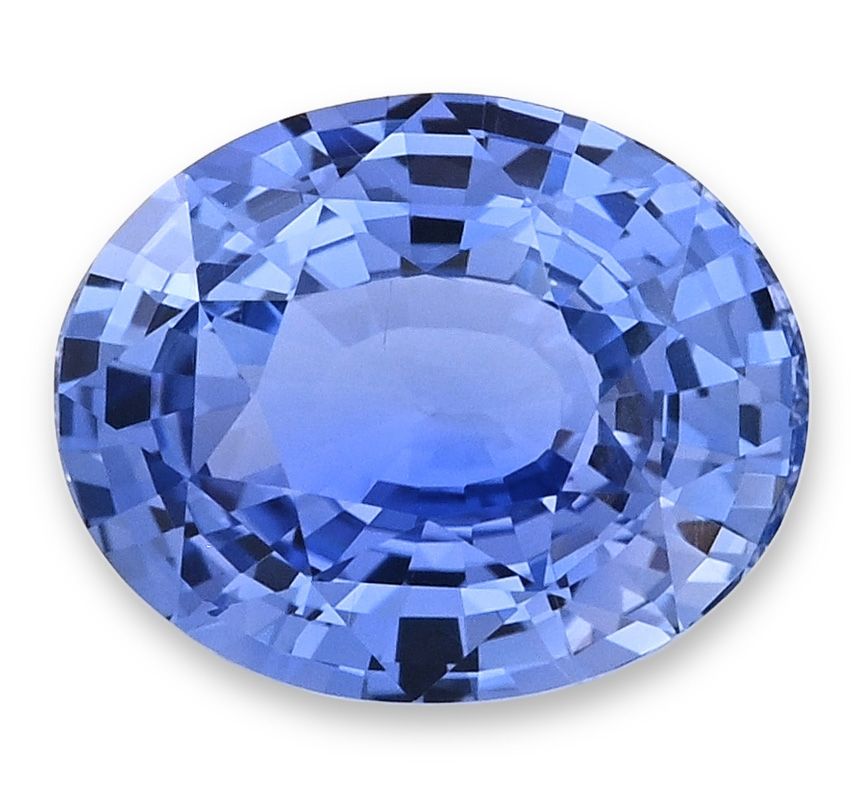 Szafir 3,52 ct, niebieski, szlif owalny