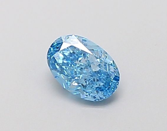 0.33 CT Fancy Intense Blue OVAL