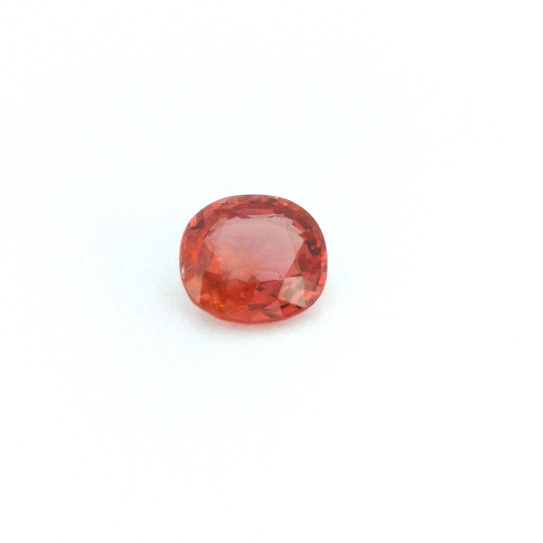 Spinel 1,14 ct, czerwony, szlif cushion