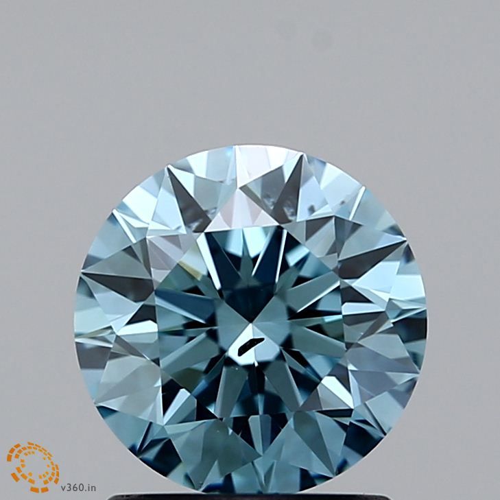 1.24 CT Fancy Greenish Blue ROUND