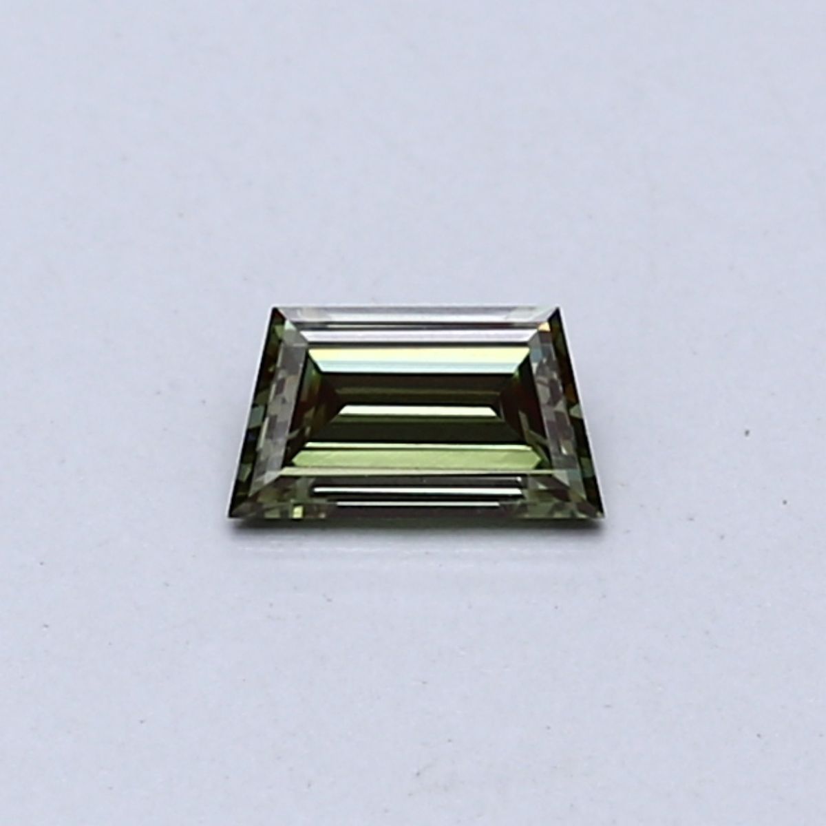0.19 CT Fancy Vivid Green TRAPEZOID