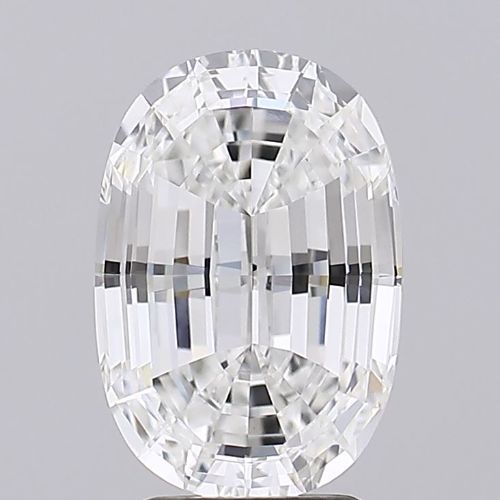 4.04-carat cushion diamond with F color, null cut, and VVS2 clarity.