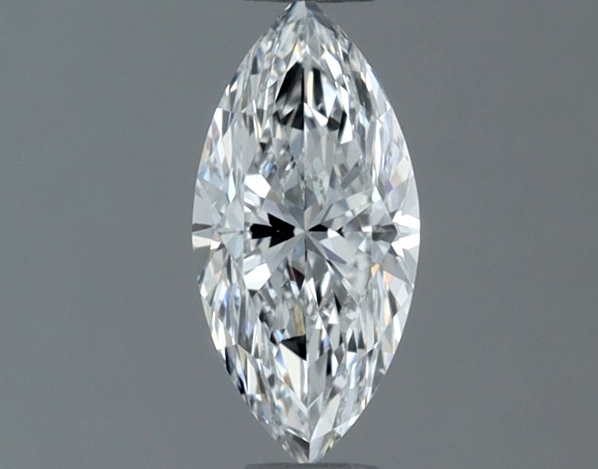 0.5-carat marquise diamond with F color, Good cut, and VS1 clarity.