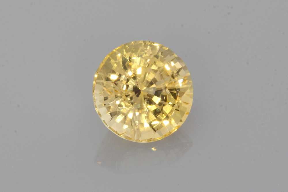 Szafir 2,14 ct, pomarańczowy, szlif okrągły