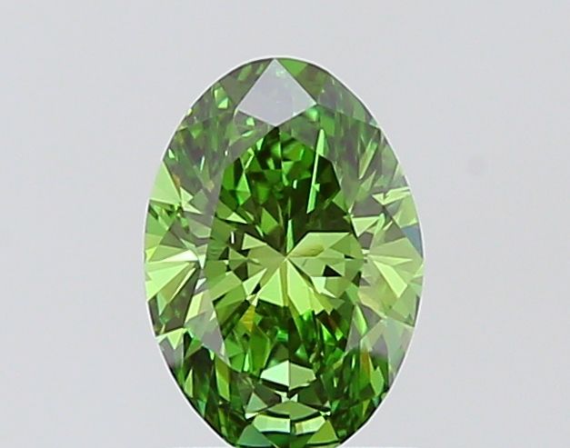 1.01 CT Fancy Vivid Green OVAL
