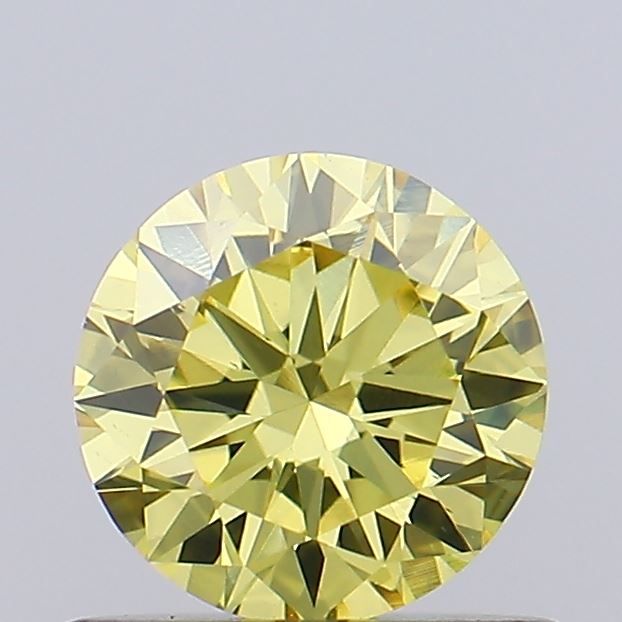 0.51 CT Fancy Vivid Yellow ROUND