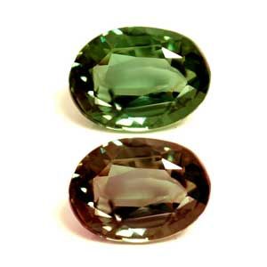 Aleksandryt 1,30 ct, zielony, szlif owalny