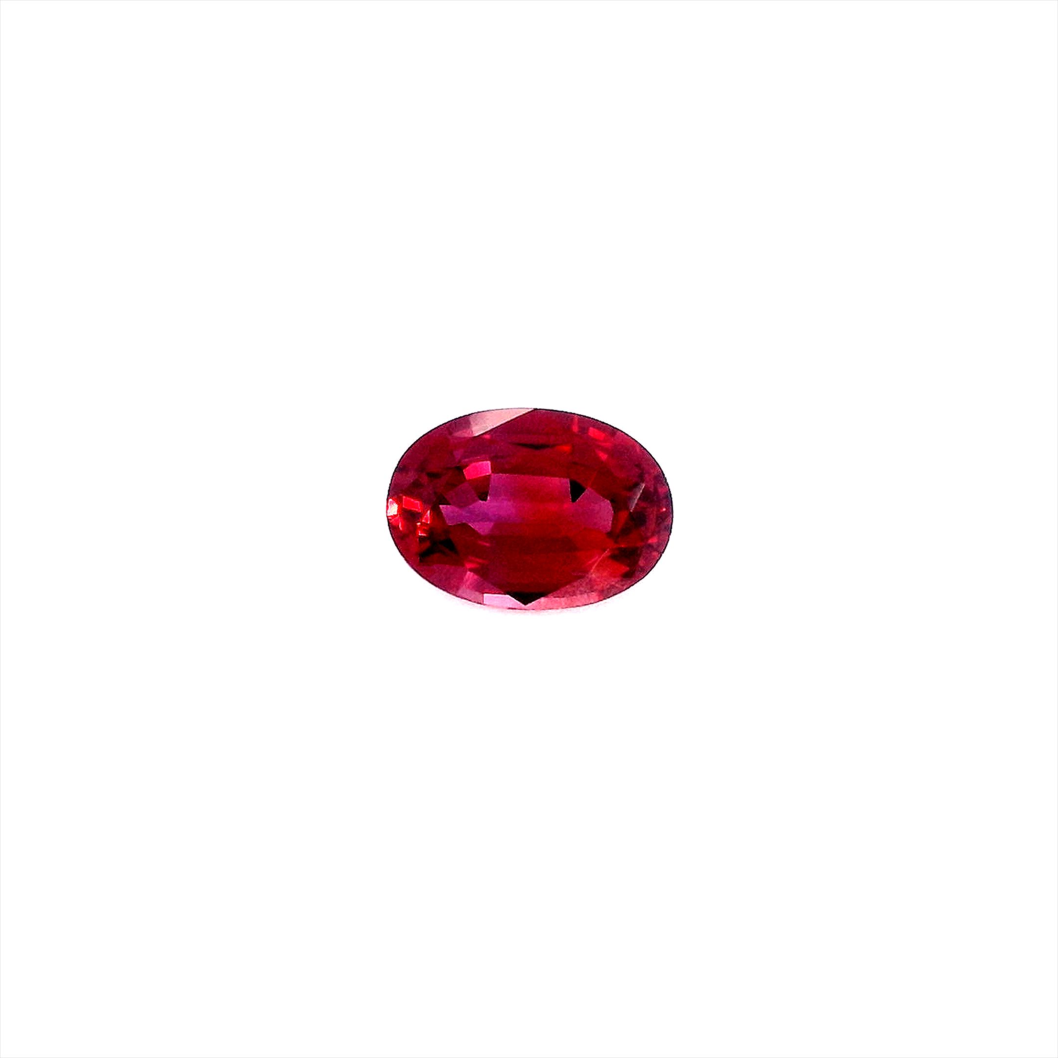 0.73 ct Oval ruby