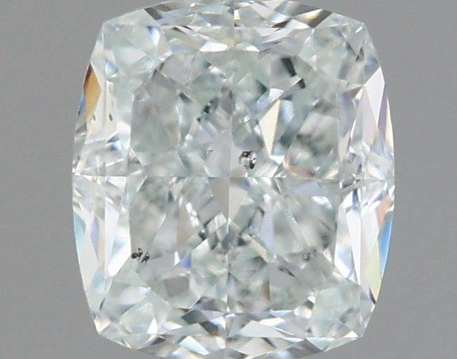 0.77-carat cushion diamond with null color, null cut, and SI2 clarity.