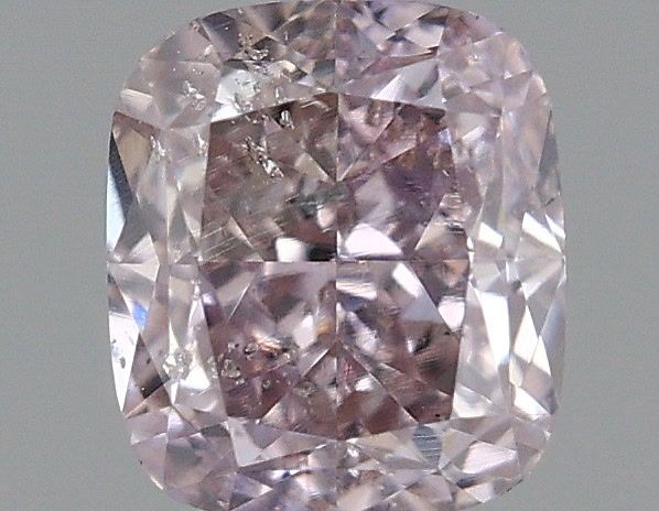 0.42-carat cushion diamond with null color, null cut, and I1 clarity.