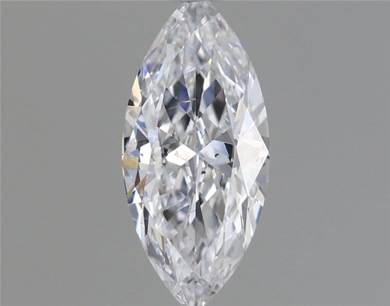 0.5-carat marquise diamond with D color, null cut, and SI2 clarity.