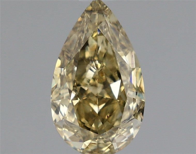 0.92 CT Fancy Intense Gray Yellow PEAR