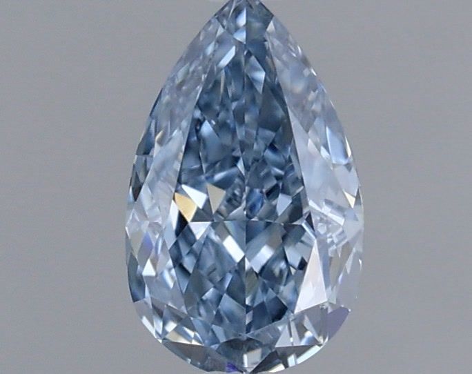 0.33 CT Fancy Intense Blue PEAR