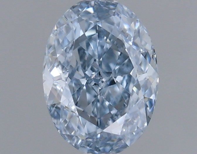 0.36 CT Fancy Intense Blue OVAL