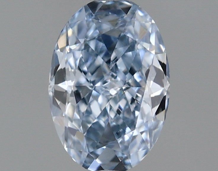 0.36 CT Fancy Intense Blue OVAL