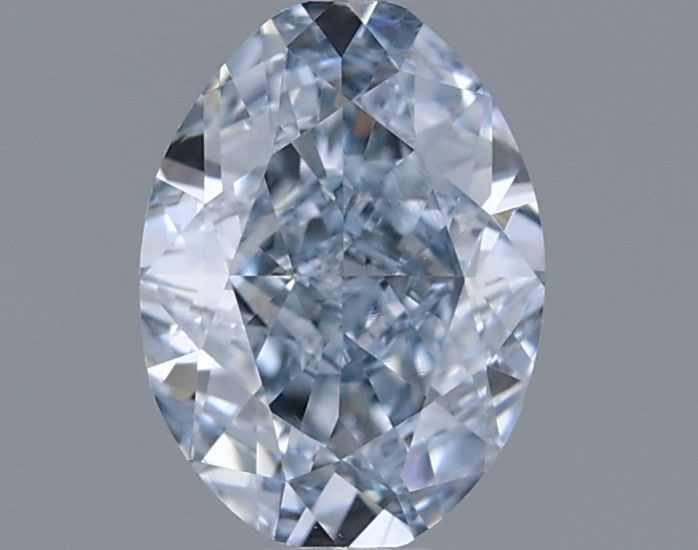 0.55 CT Fancy Blue OVAL
