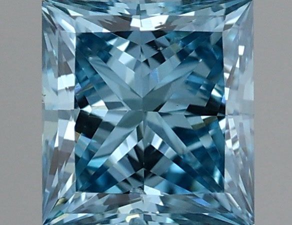 0.51 CT Fancy Vivid Blue PEAR