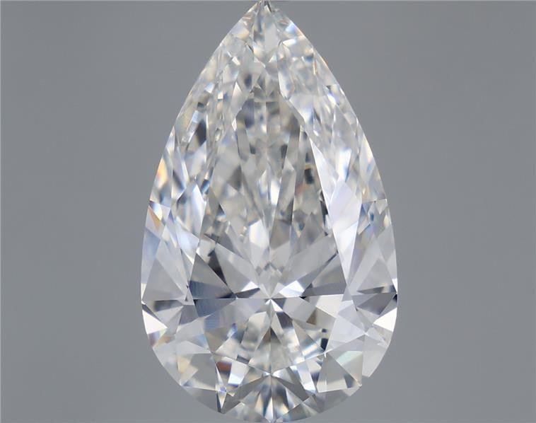 8.57 carat e VVS2 EX Cut IGI pear diamond