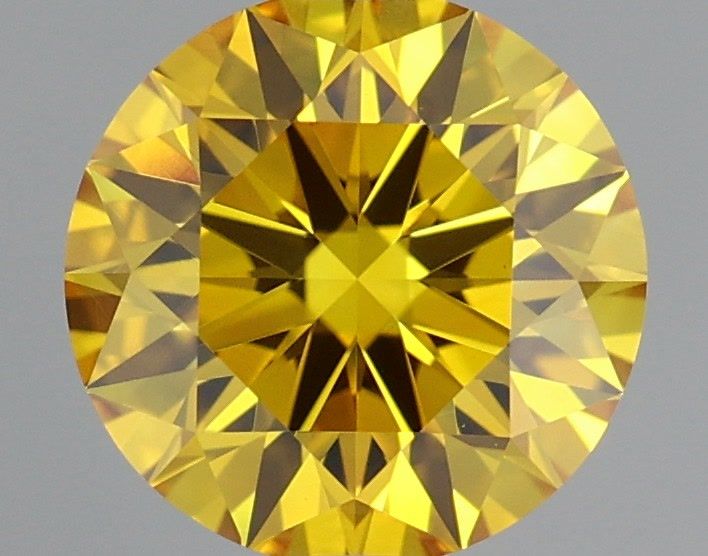 0.93 CT Fancy Vivid Yellow ROUND