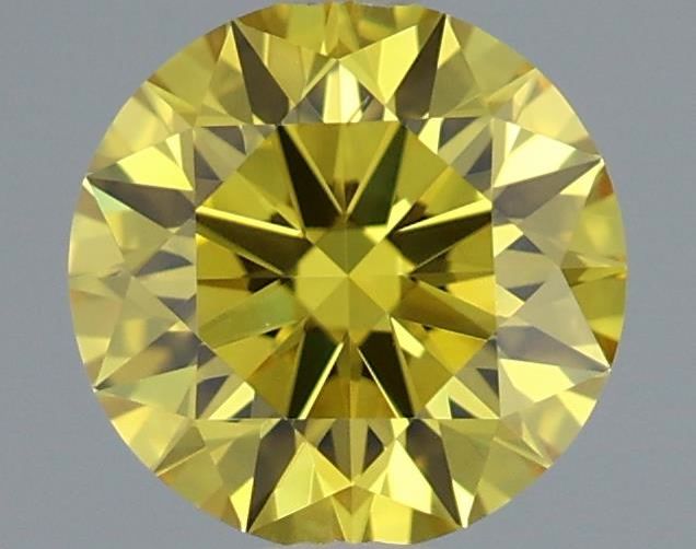 0.51 CT Fancy Vivid Yellow ROUND