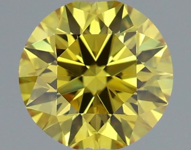 0.5 CT Fancy Vivid Yellow ROUND
