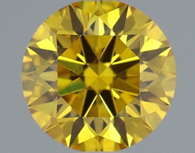 0.54 CT Fancy Vivid Yellow ROUND