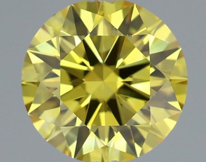 0.62 CT Fancy Vivid Yellow ROUND