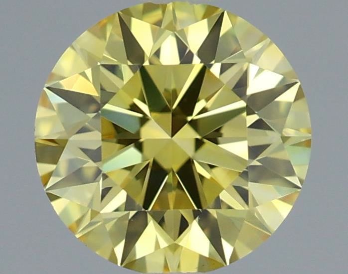 0.65 CT Fancy Vivid Yellow ROUND