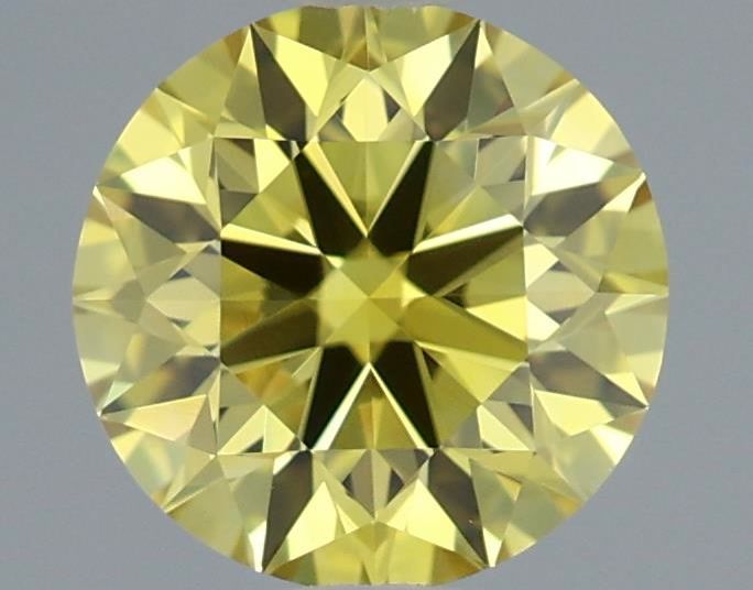 0.62 CT Fancy Vivid Yellow ROUND