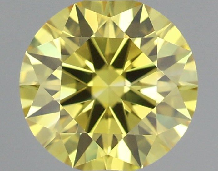 0.85 CT Fancy Vivid Yellow ROUND