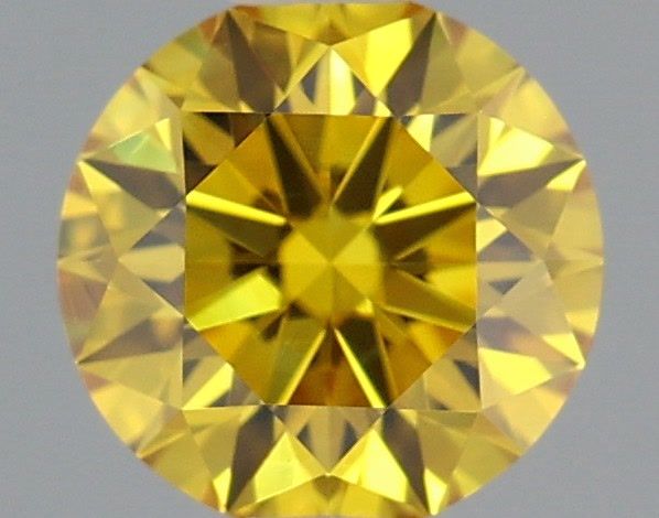 0.41 CT Fancy Vivid Yellow ROUND