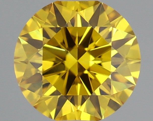 0.42 CT Fancy Vivid Yellow ROUND