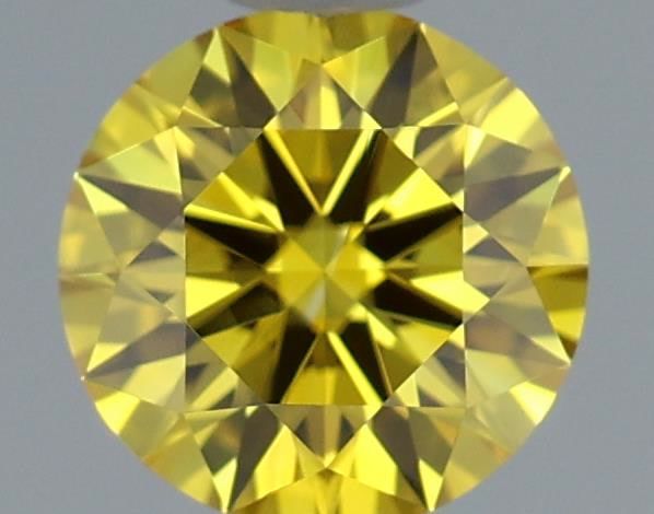 0.45 CT Fancy Vivid Yellow ROUND